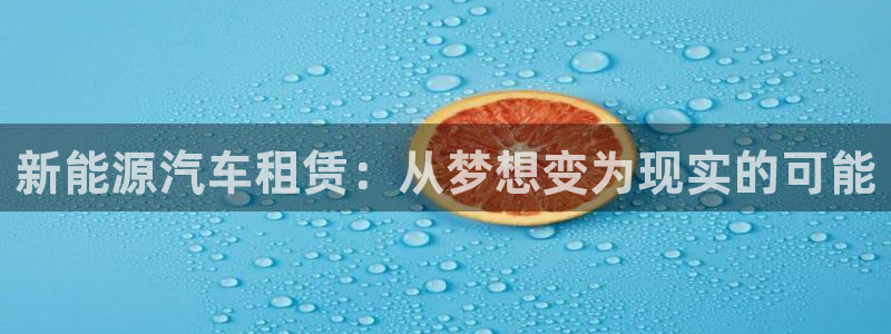 新宝gg官方主管：新能源汽车租赁：从梦想